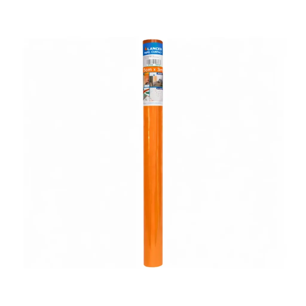 FORRO DE LIBRO NARANJA 3 METROS (PAPEL CONTACT)