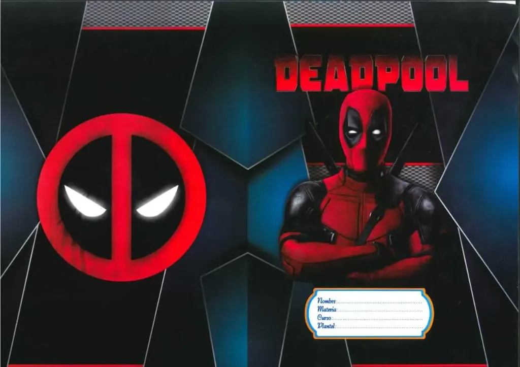 FORRO DE PAPEL DEADPOOL
