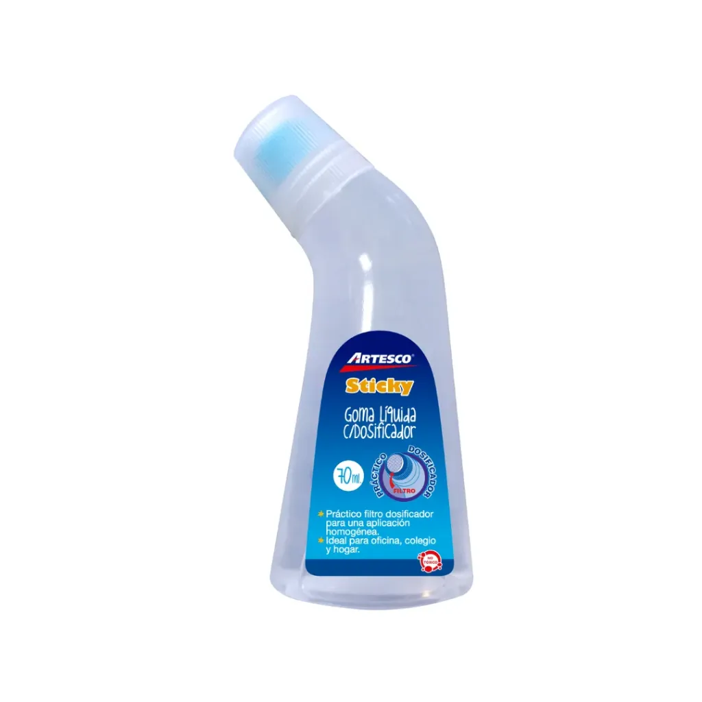 GOMA ARTESCO LÍQUIDA TRANSPARENTE 70ML CON DOSIFICADOR