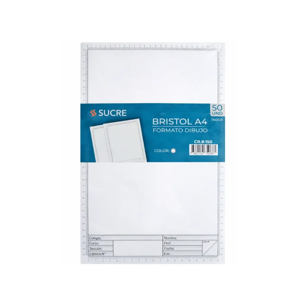 HOJAS A4 FORMATO DIBUJO TÉCNICO 140GR BRISTOL
