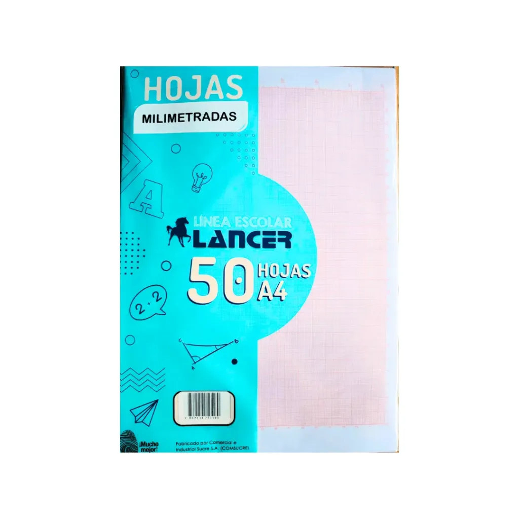 HOJAS MILIMETRADA A4