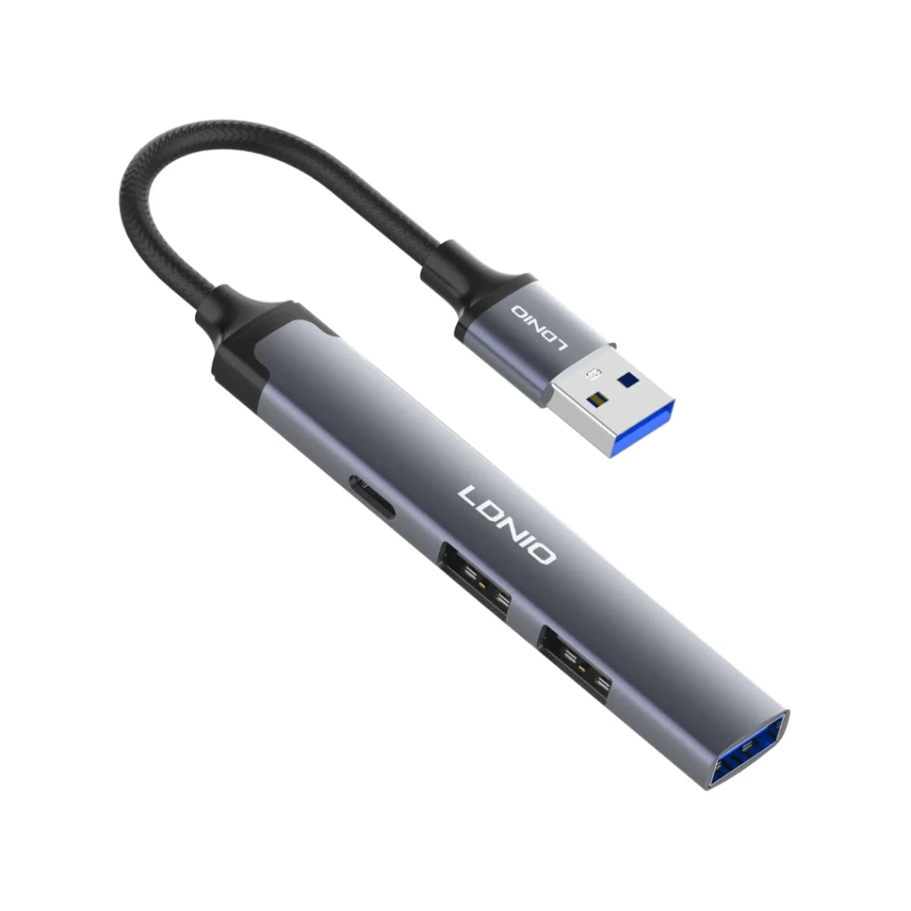 HUB LDNIO DS-44C USB TO USB3.01+USB2.02+TC1