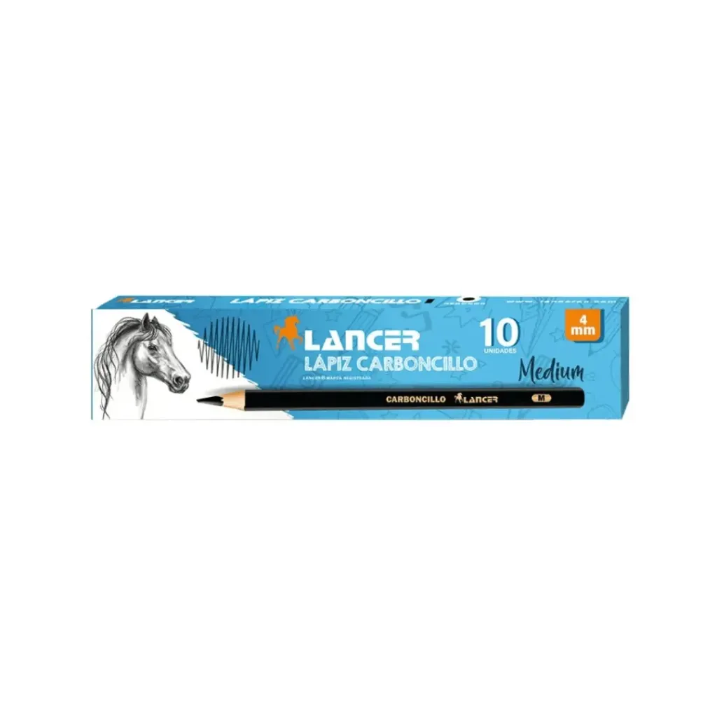 LÁPIZ CARBONCILLO SOFT 4MM CX10 LANCER