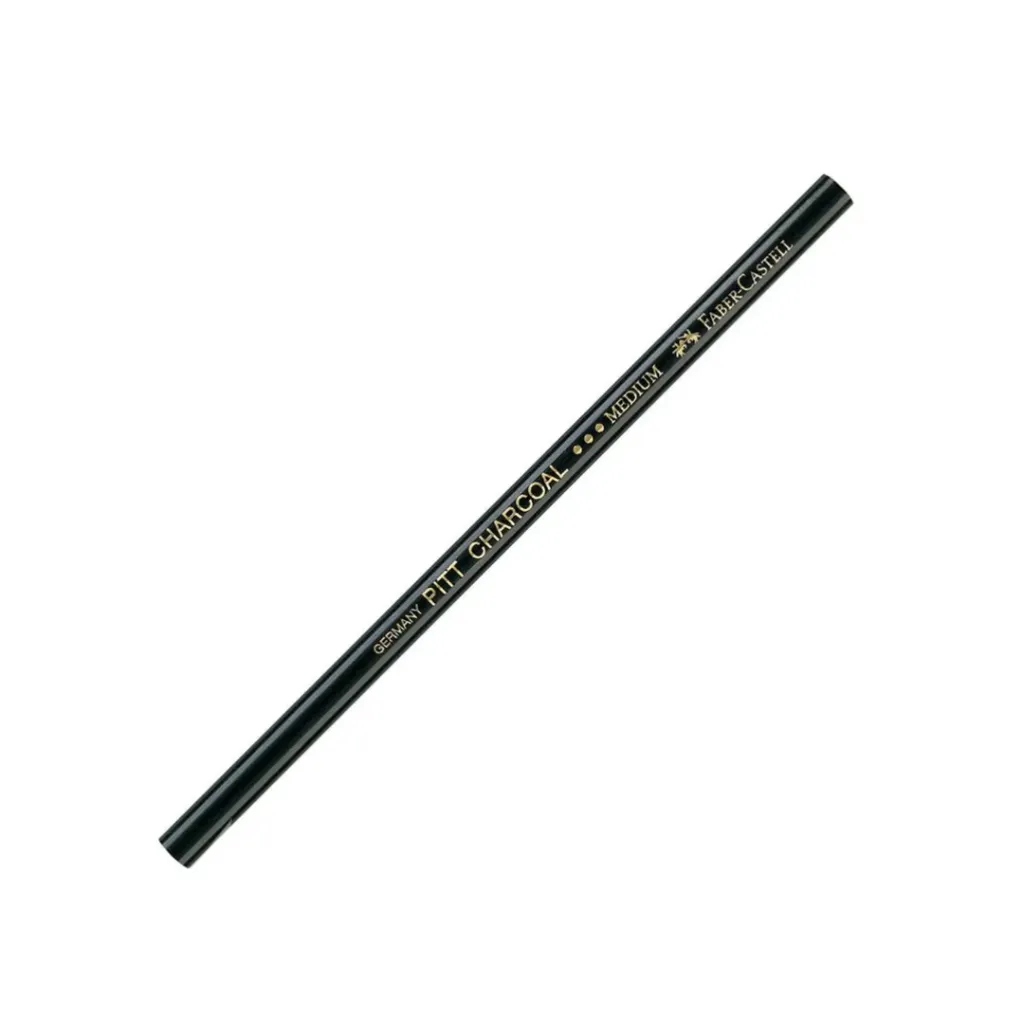 LÁPIZ FABER CARBONCILLO PITT NEGRO MEDIO