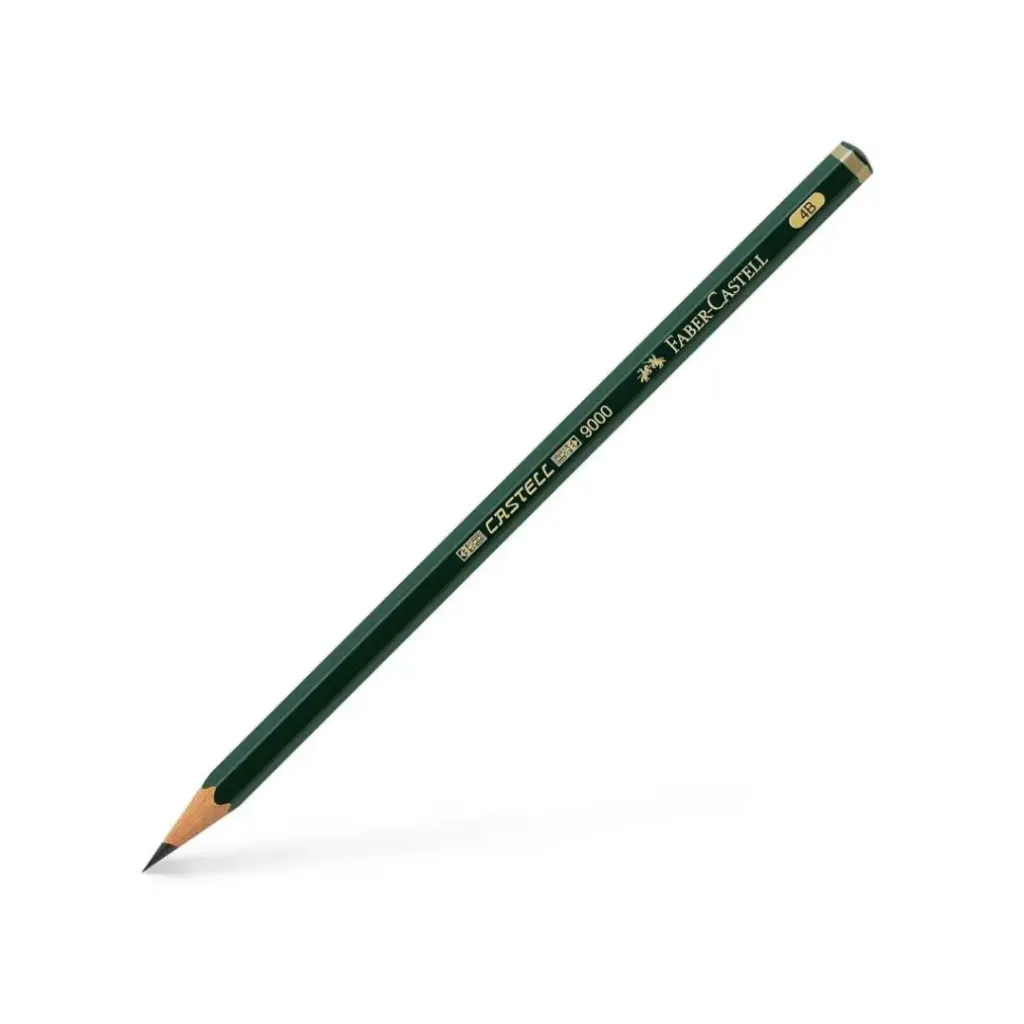 LÁPIZ FABER CASTELL 4B CUERPO DE COLOR VERDE