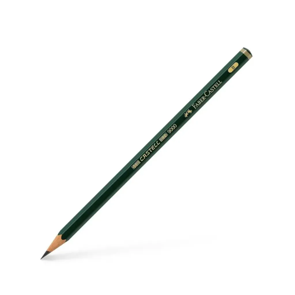 LÁPIZ FABER CASTELL DE GRAFITO 9000 # B