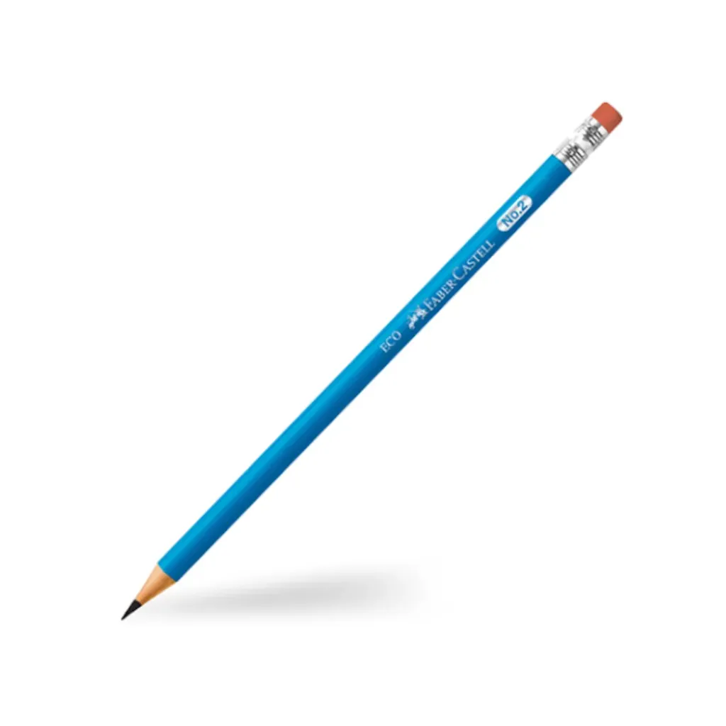 LÁPIZ DE ESCRITURA FABER CASTELL DE GRAFITO BARNIZ AZUL HEXAGONAL HB
