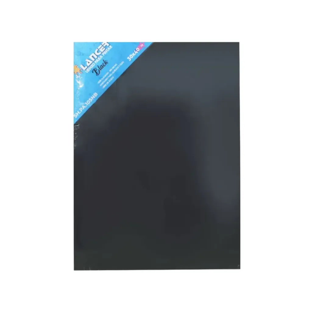 LIENZO PARA PINTAR NEGRO 30X40CM 280GR ALGODON