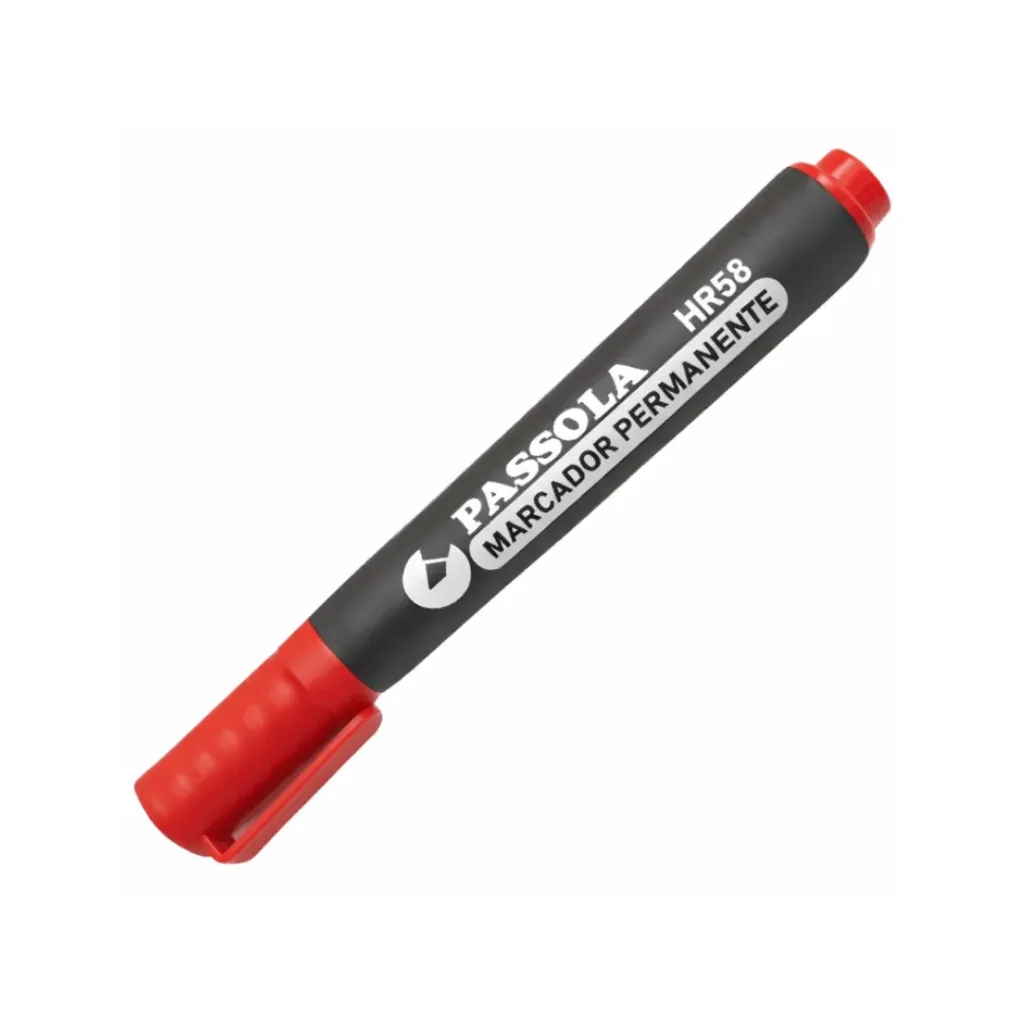 MARCADOR PASSOLA PERMANENTE HR58 ROJO PUNTA BISEL