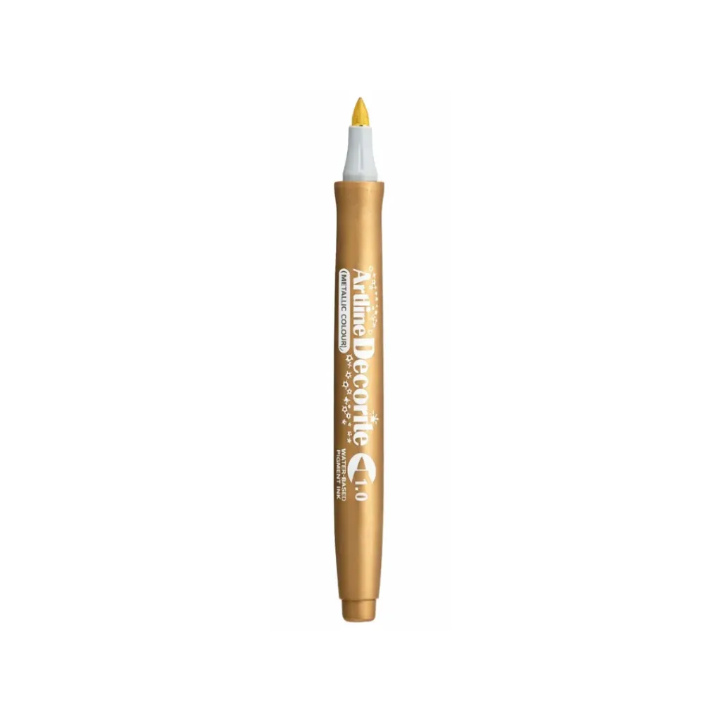 MARCADOR DECORITE METÁLICO 1MM DORADO EDFM 1