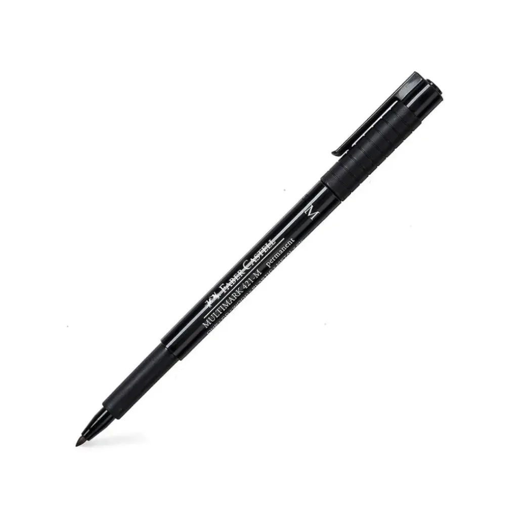 MARCADOR FABER CASTELL NEGRO P/CD P/MEDIA 1.0MM-154499