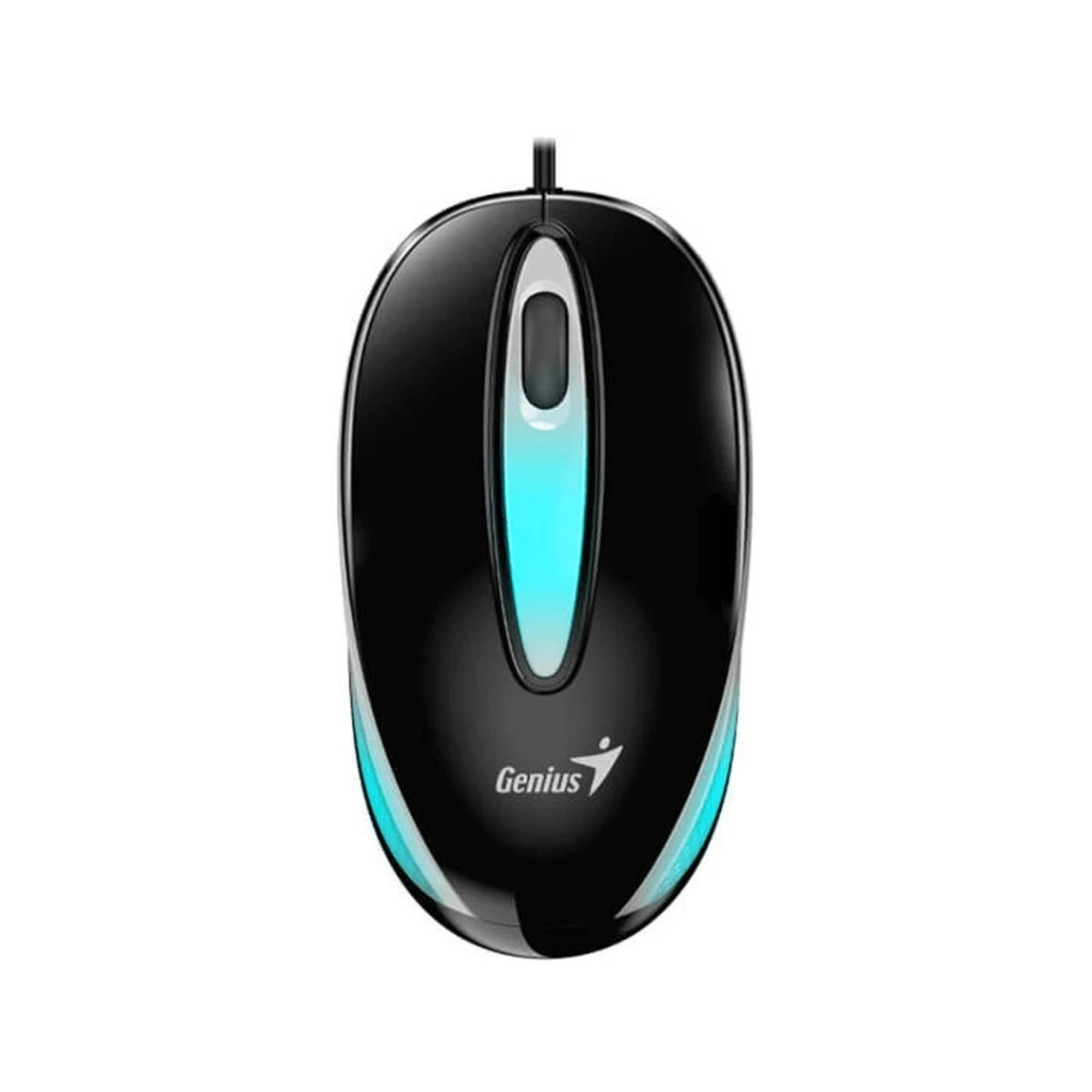 MOUSE GENIUS DX-MINI COLOR NEGRO / LED INTERMITENTE / 3 BOTONES / DPI 1000 / BLUEEYE