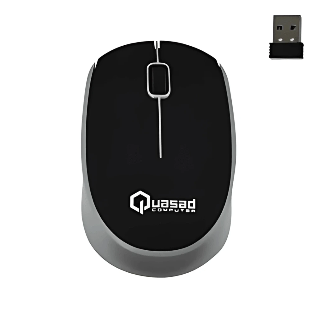 MOUSE QUASAD QM-610 WIRELESS GRIS