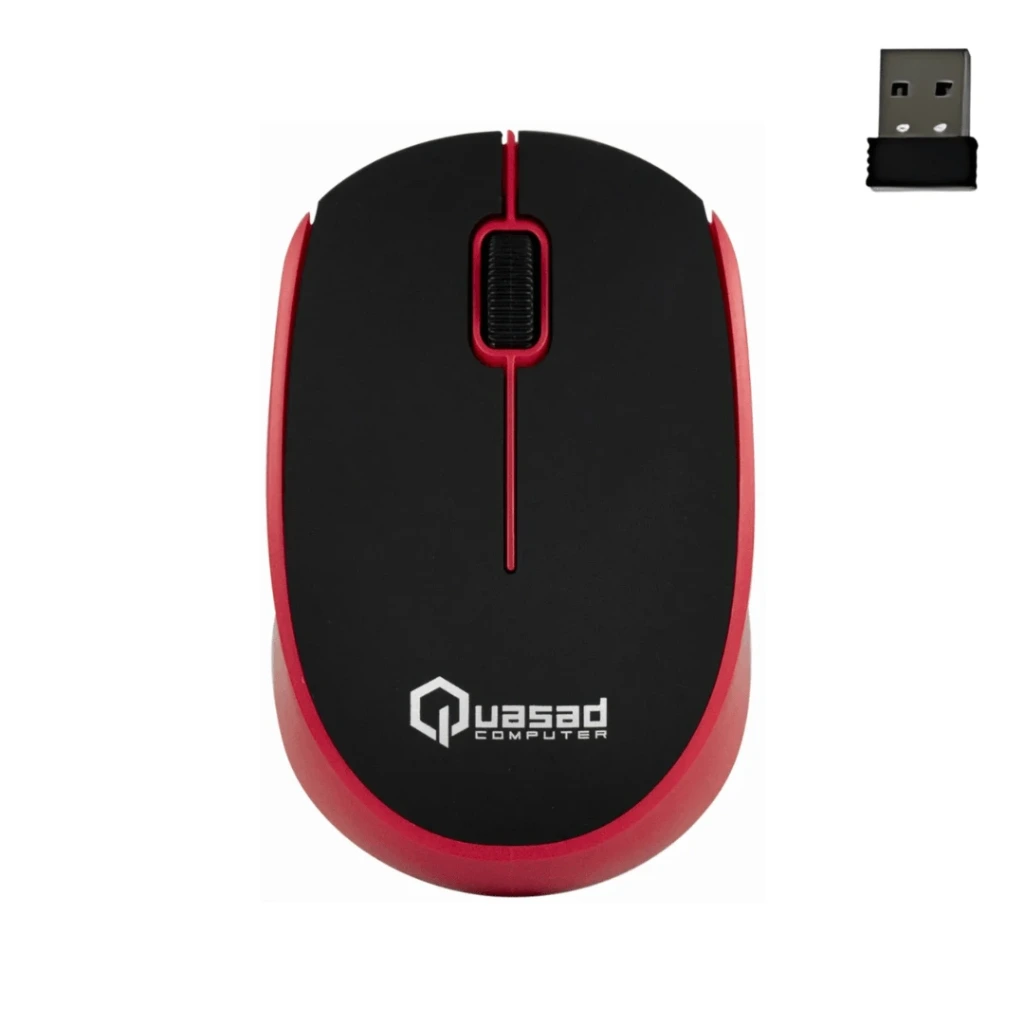 MOUSE QUASAD QM-610 WIRELESS ROJO