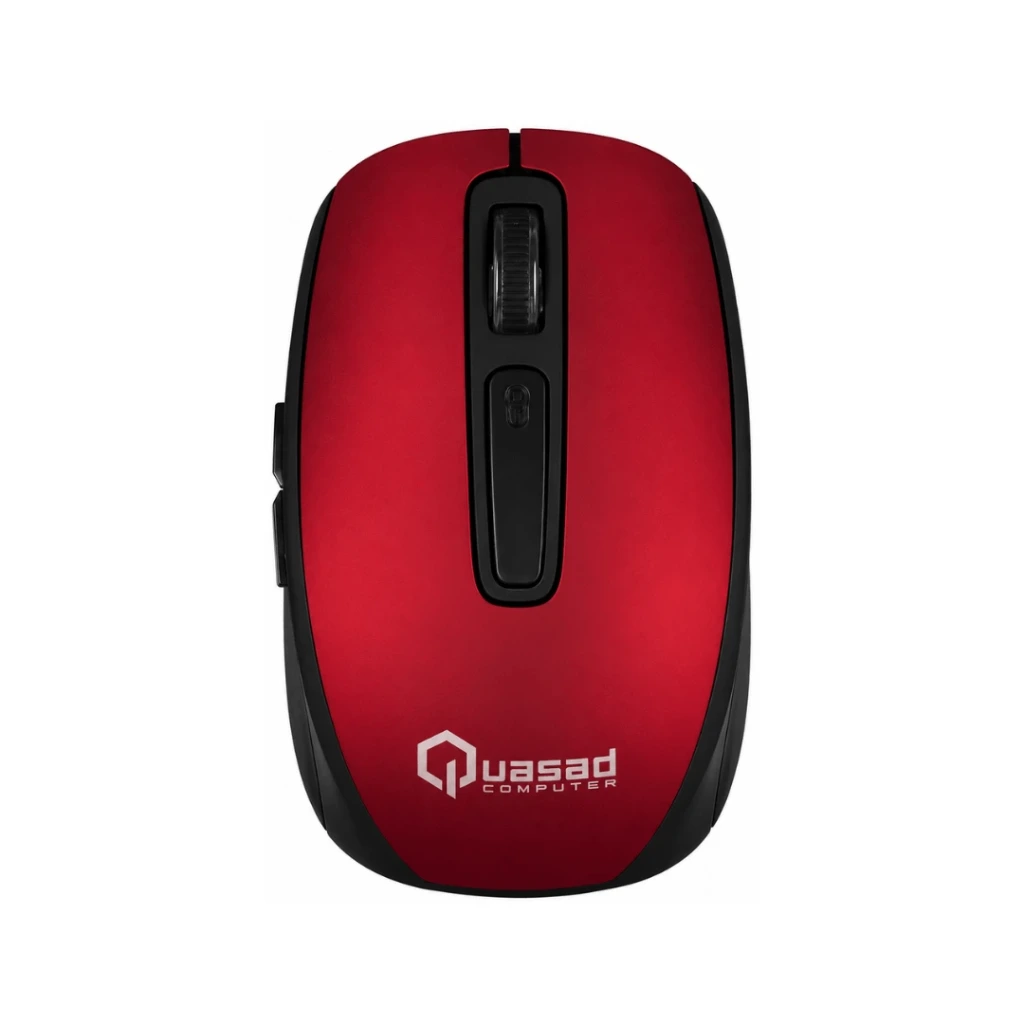 MOUSE QUASAD QM-850RED WIRELESS RECARGABLE USB ROJO
