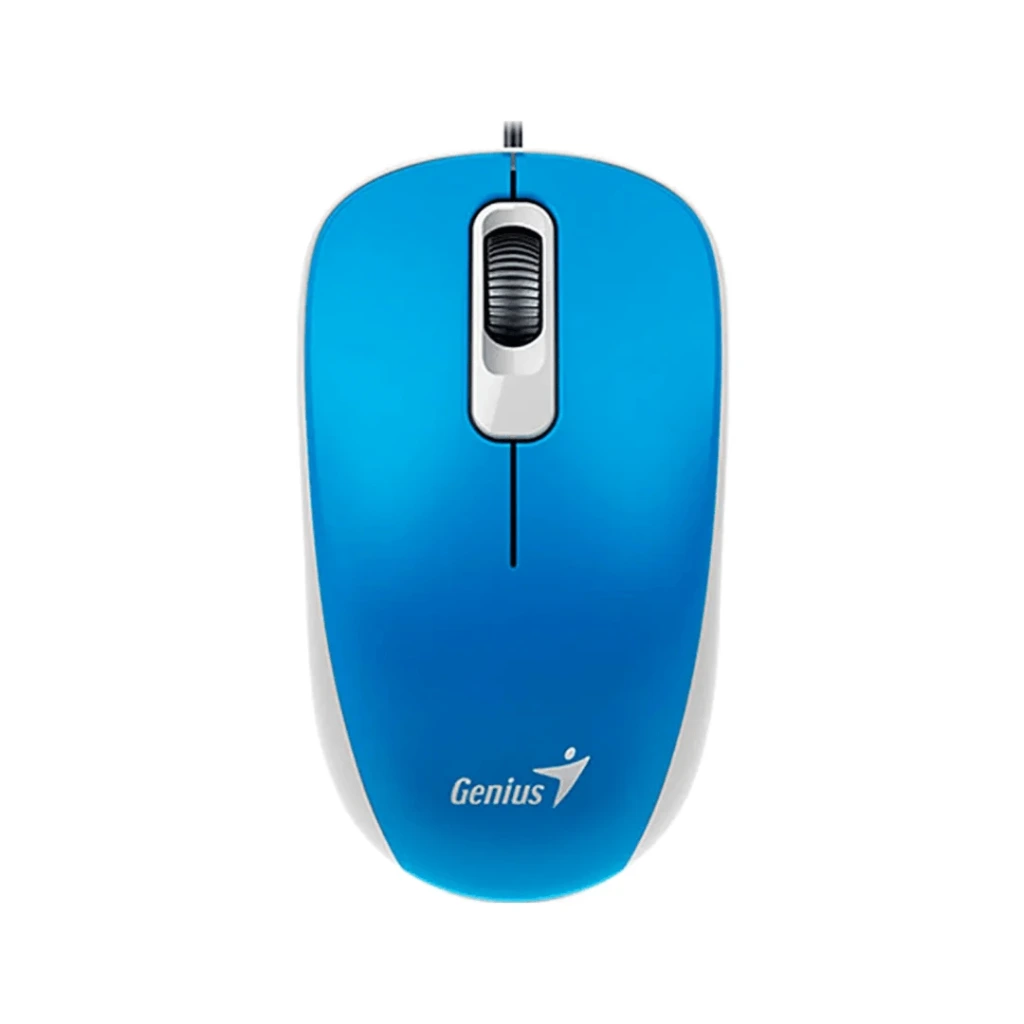 MOUSE USB GENIUS DX-110 AZUL/3 BOTONES/1000DPI/WINDOWS Y MAC