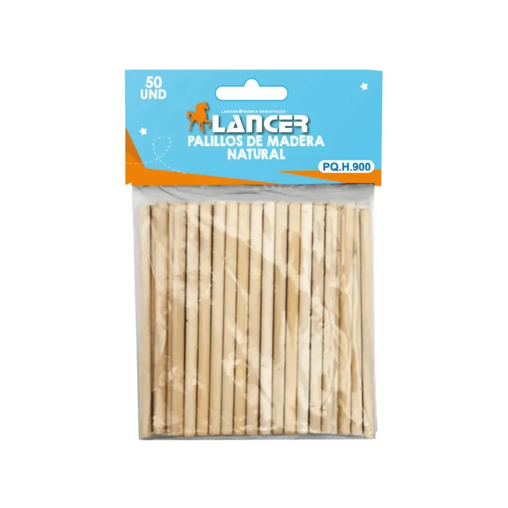PALILLOS DE MADERA NATURAL-5X100MM