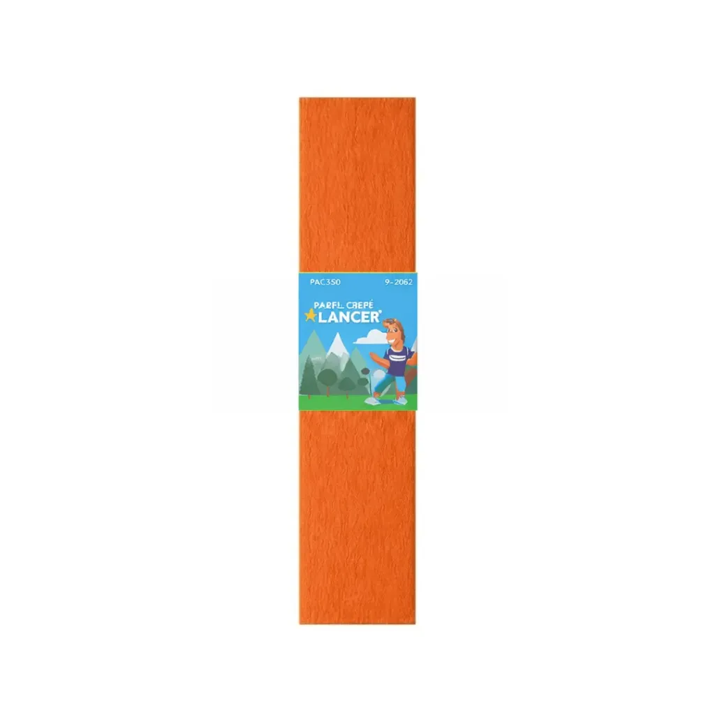 PAPEL CREPÉ LANCER 50X200CM NARANJA 80-15