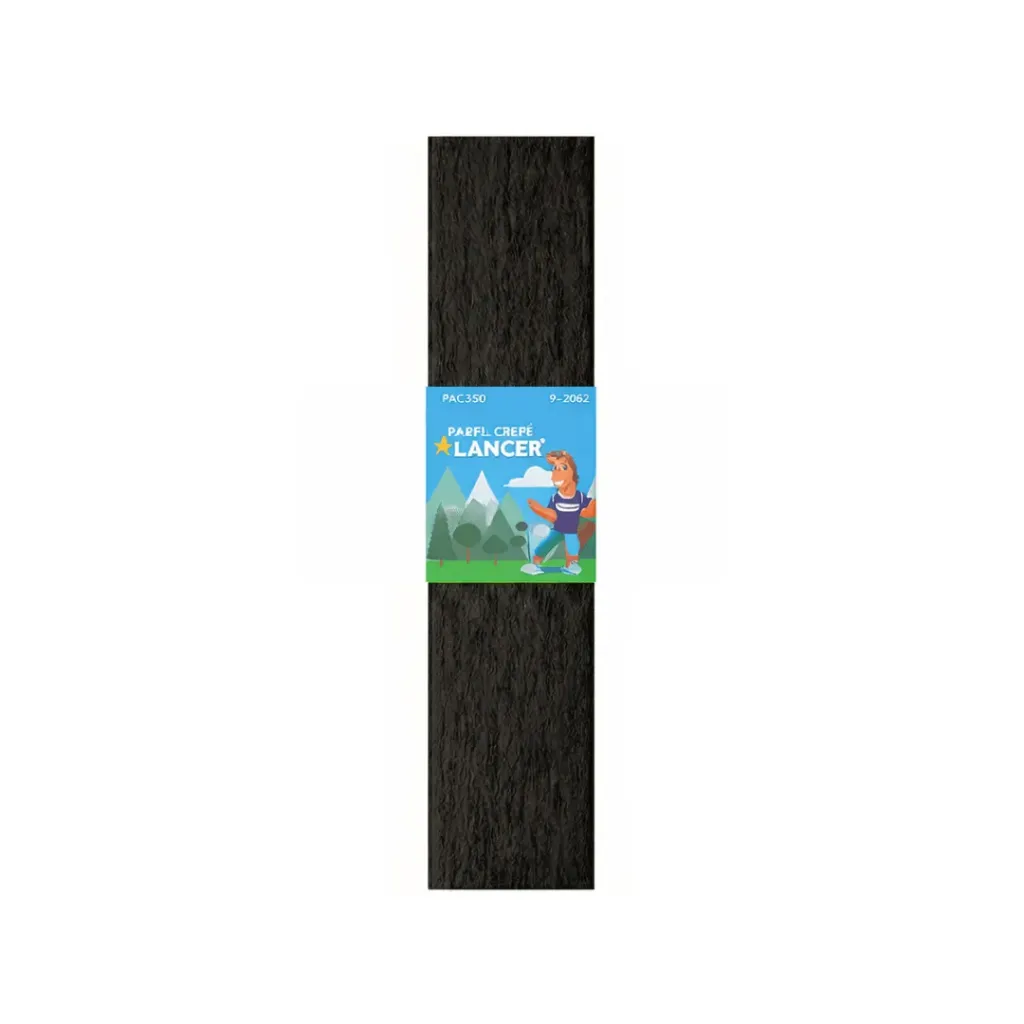 PAPEL CREPÉ LANCER 50X200CM NEGRO 80-19