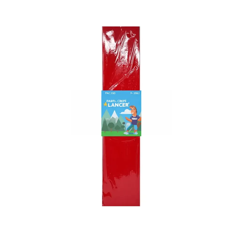 PAPEL CREPÉ LANCER 50X200CM ROJO 80-1