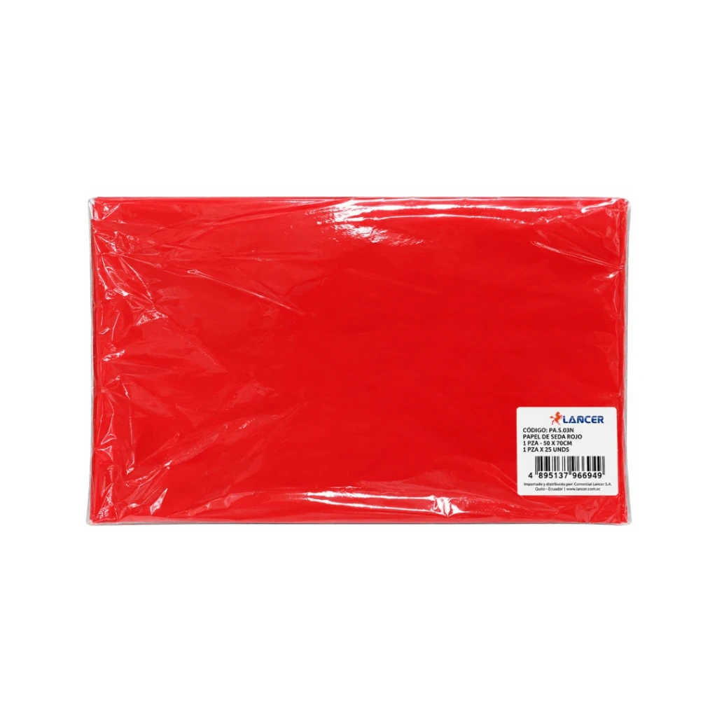 PAPEL DE SEDA ROJO 50X70CM