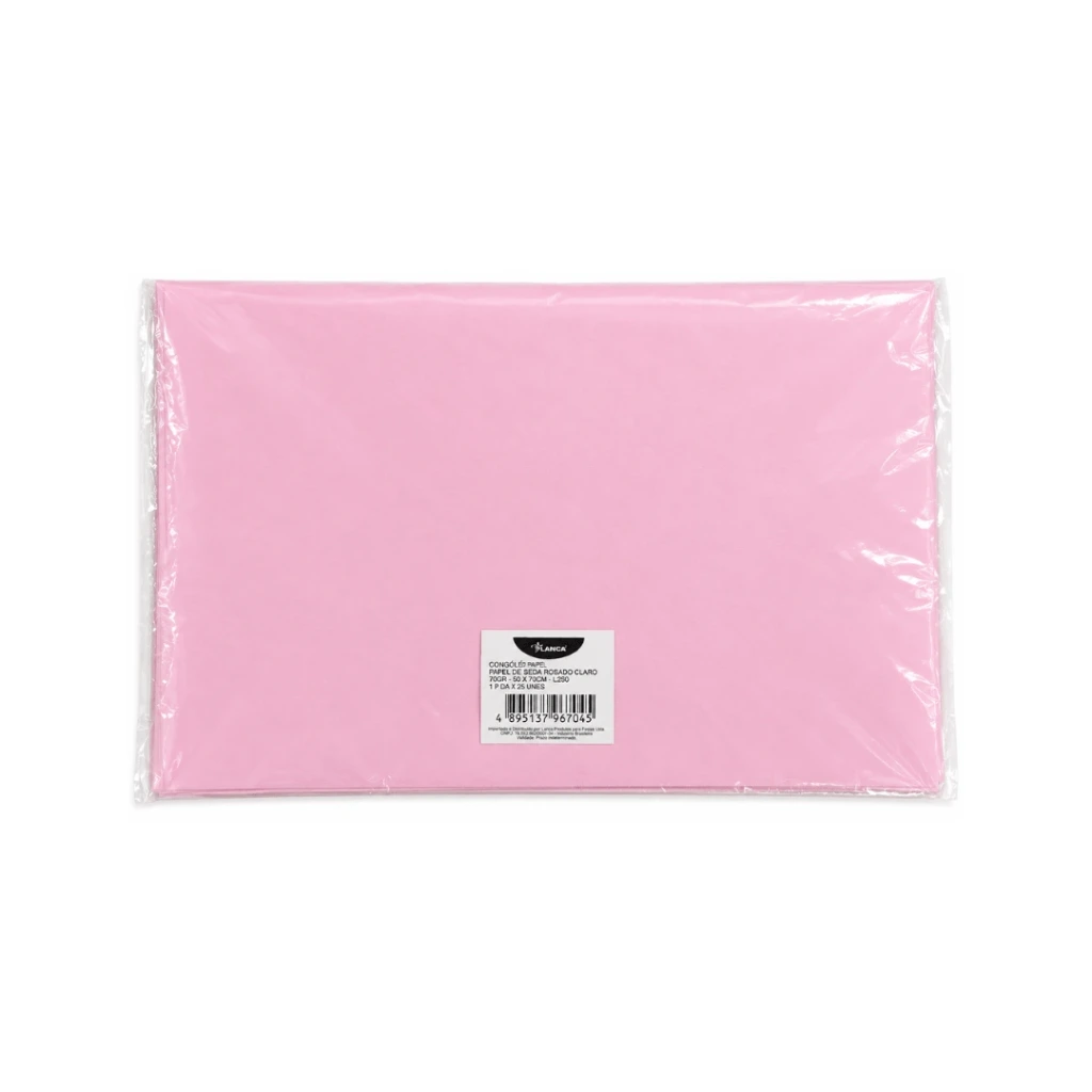 PAPEL SEDA ROSADO CLARO 50X70CM