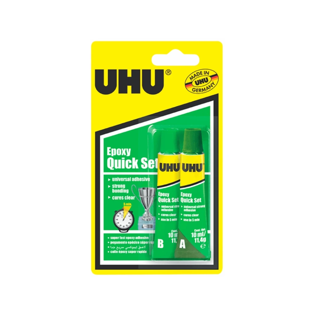 PEGAMENTO EPOXICO 170KG UHU TUBO 10 ML BLISTER 2