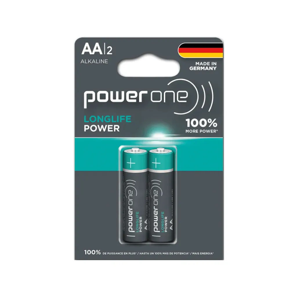 PILA AA ALCALINA BLISTER DE 2 UNIDADES POWER ONE