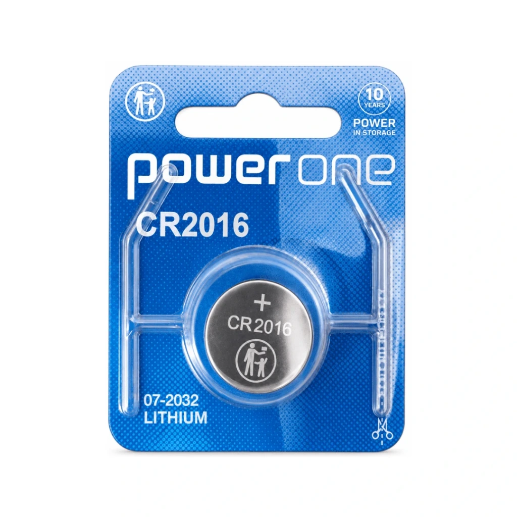 PILA DE BOTON 3V CR2016 LITIO BLISTER 1U POWER ONE