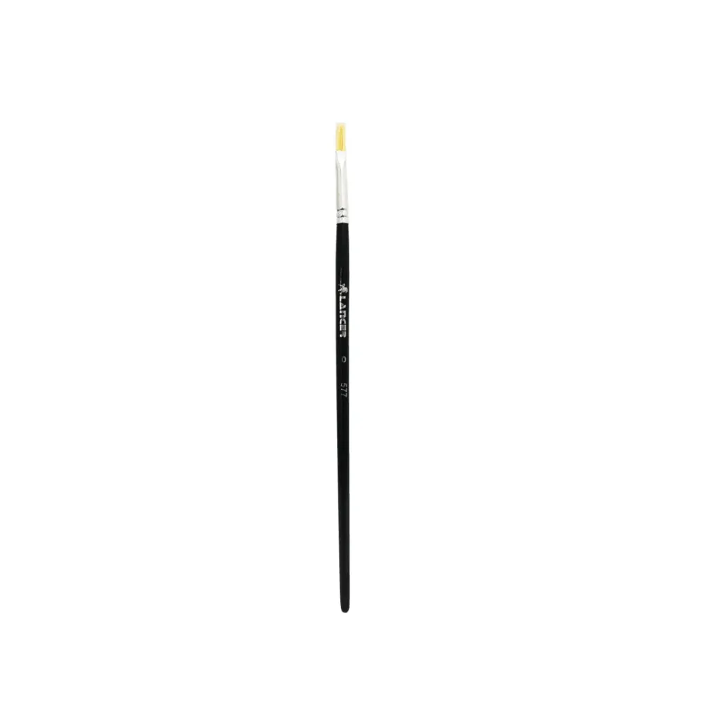 PINCEL PLANO # 577-00 (CUERPO NEGRO)