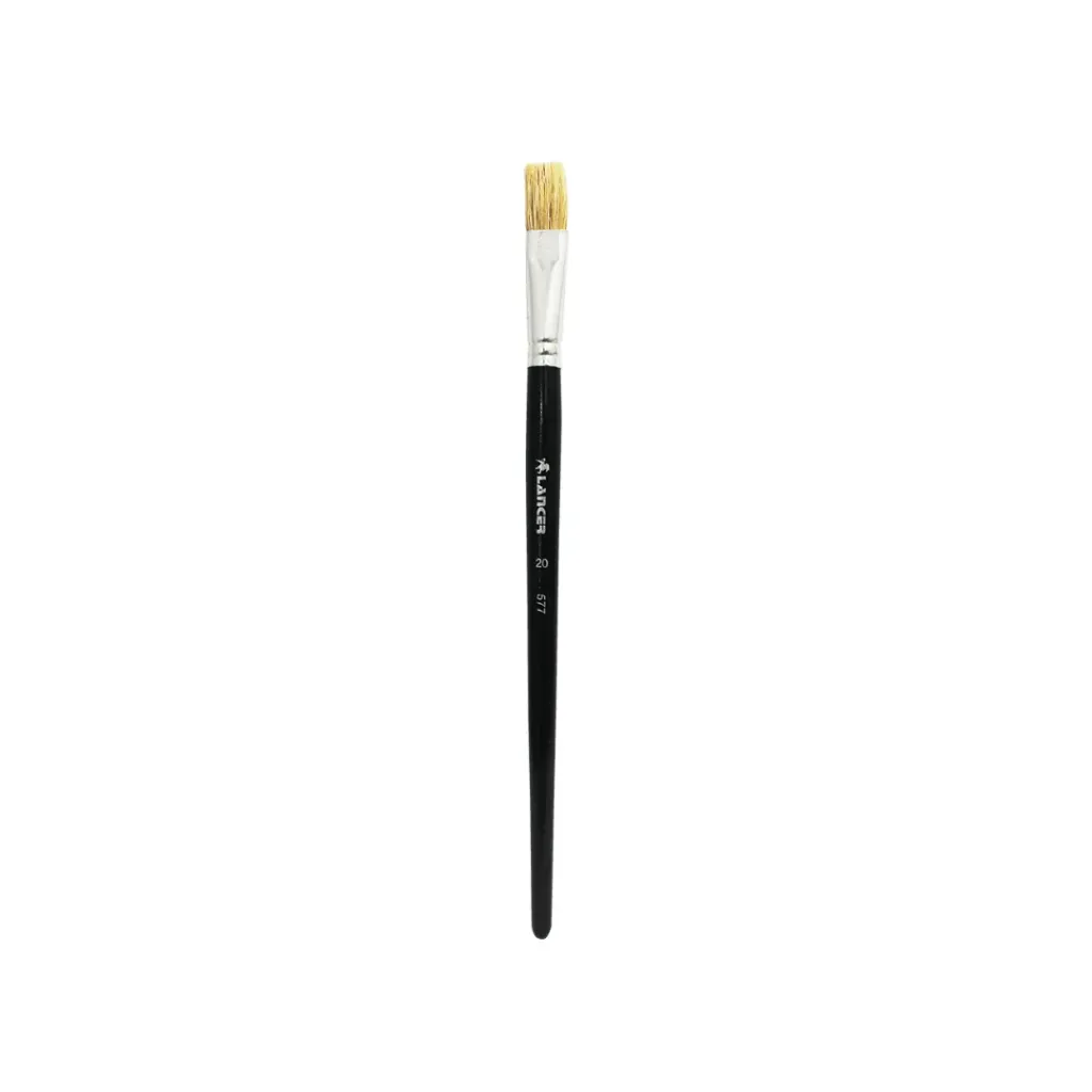 PINCEL PLANO # 577-20 (CUERPO NEGRO)