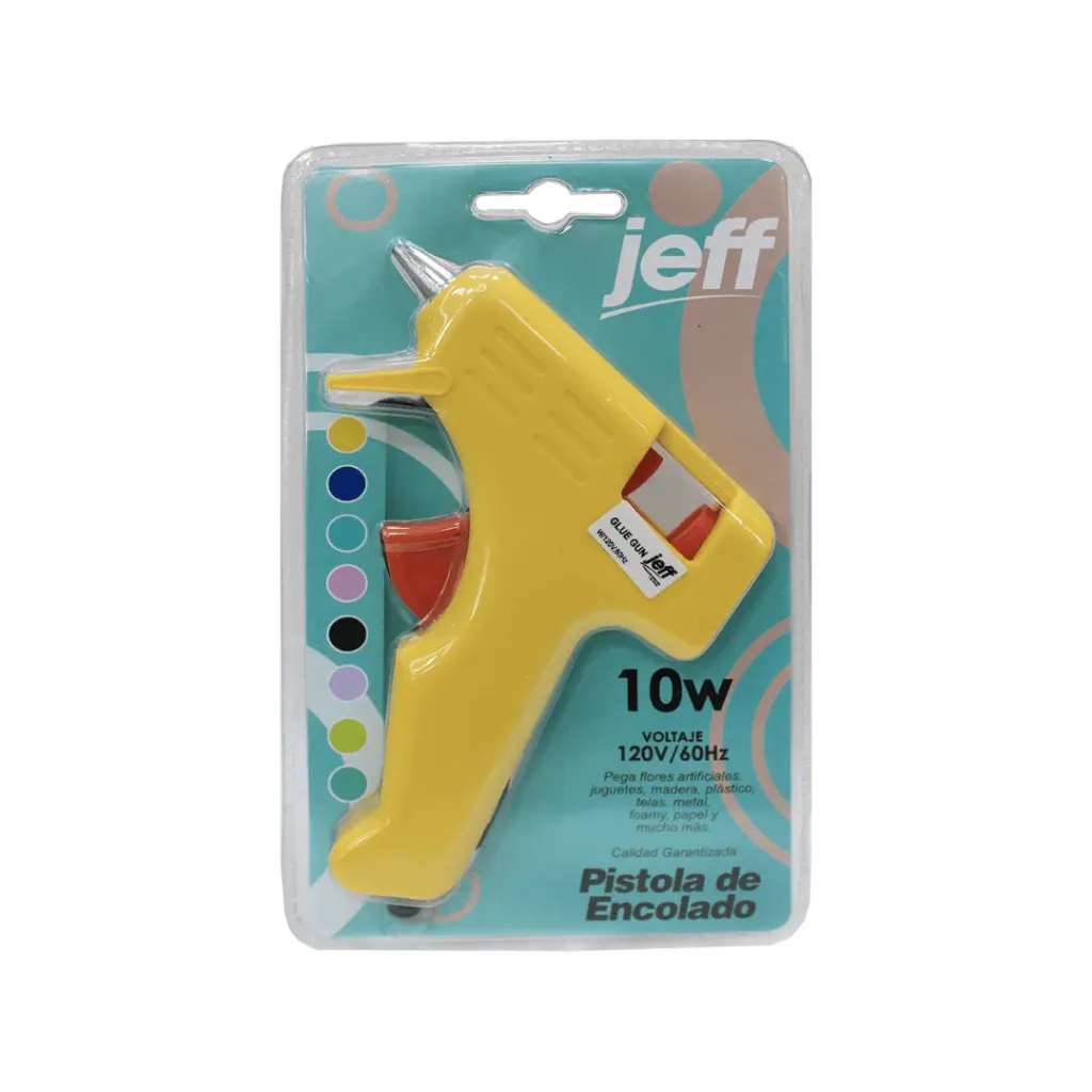 PISTOLA DE SILICÓN JEFF 10W AMARILLO