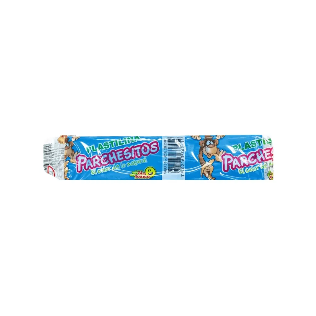 PLASTILINA PARCHESITOS CELESTE 32CC