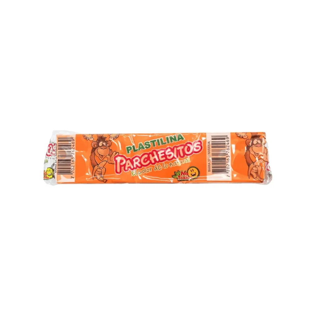 PLASTILINA PARCHESITOS NARANJA 32CC