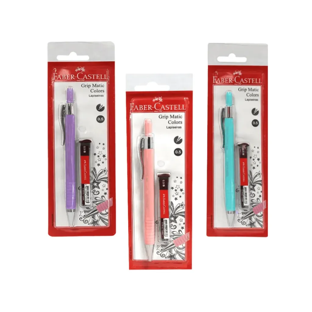 PORTAMINAS FABER CASTELL GRIP MATIC 0.5MM +TBO MINA 0.5MM X 1 UND-SM/05GMC