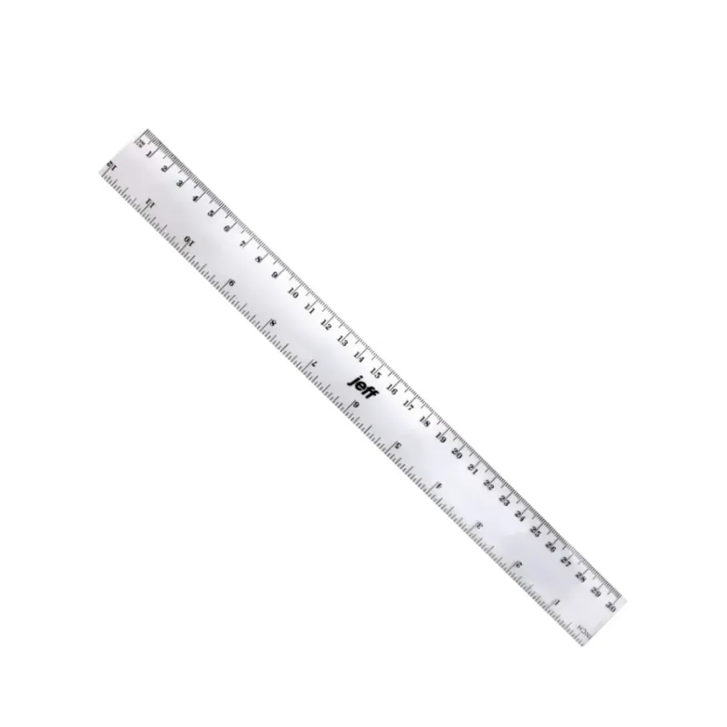 REGLA PLÁSTICA JEFF 30 CM