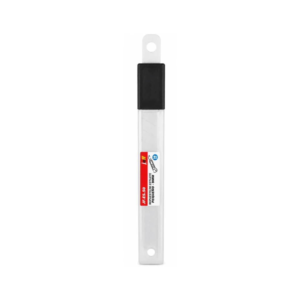 REPUESTO CUCHILLA PARA ESTILETE PEQUEÑO - 9MM X 10 UND-0.4MM JEFF