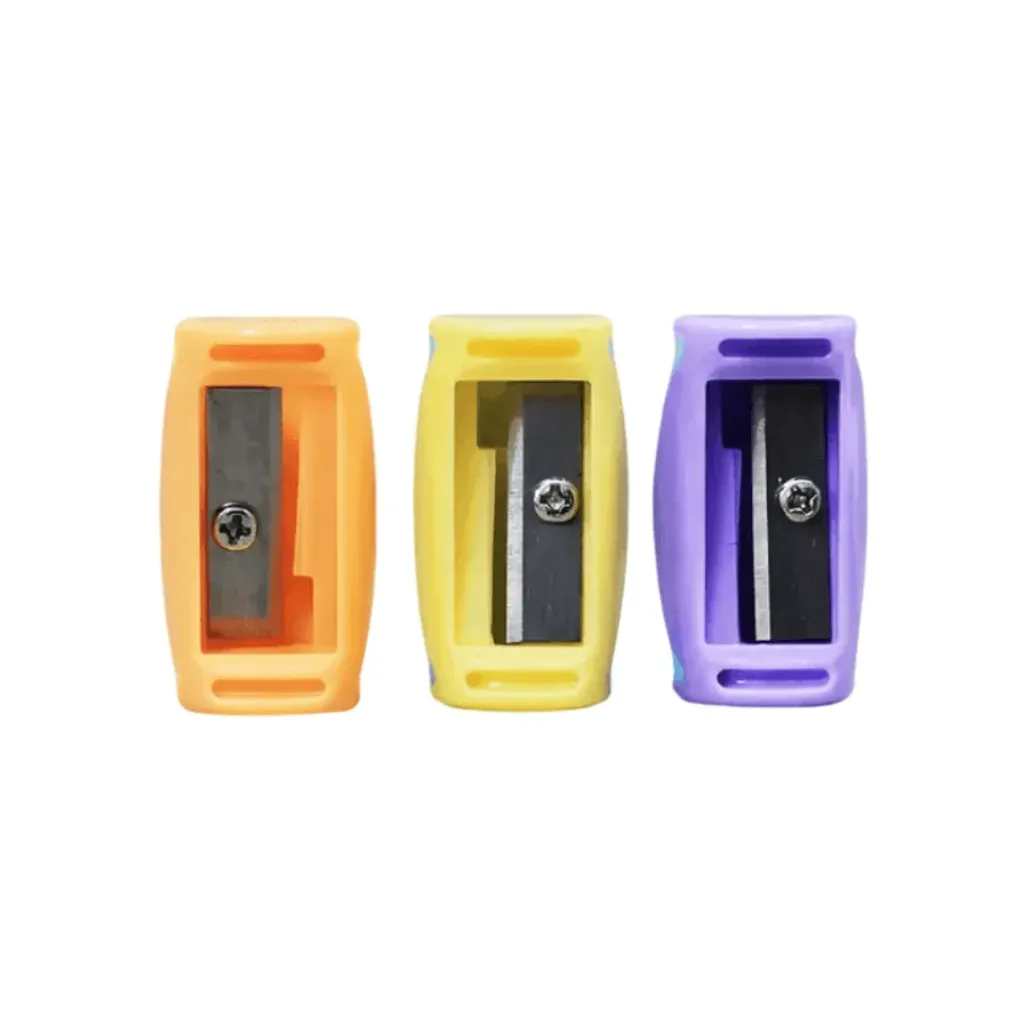 SACAPUNTA LANCER PLÁSTICO 1 SERVICIO COLORES PASTELES