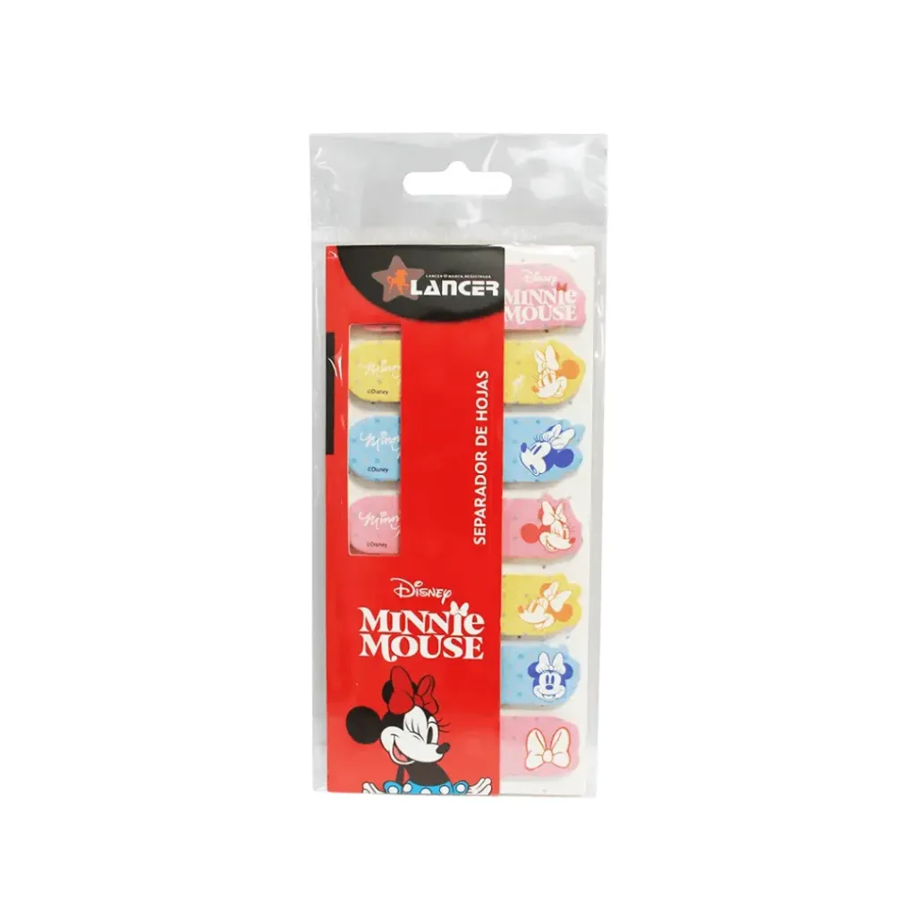 SEPARADOR DE HOJAS MINNIE-140 HOJAS 7X18MMX65MM