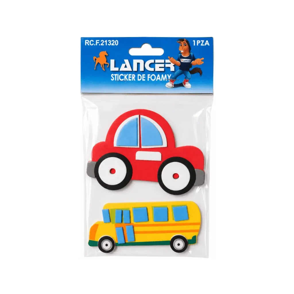 STICKER FOAMY CARROS GRANDES