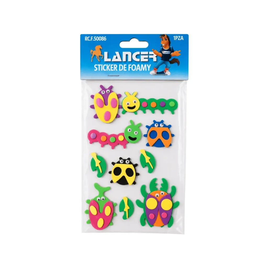 STICKER FOAMY INSECTOS (FOMIX)