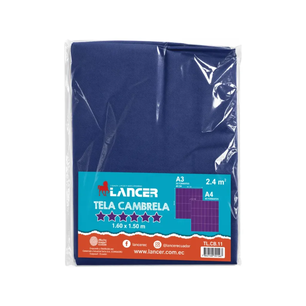 TELA CAMBRELA 160X150CM AZUL OSCURO