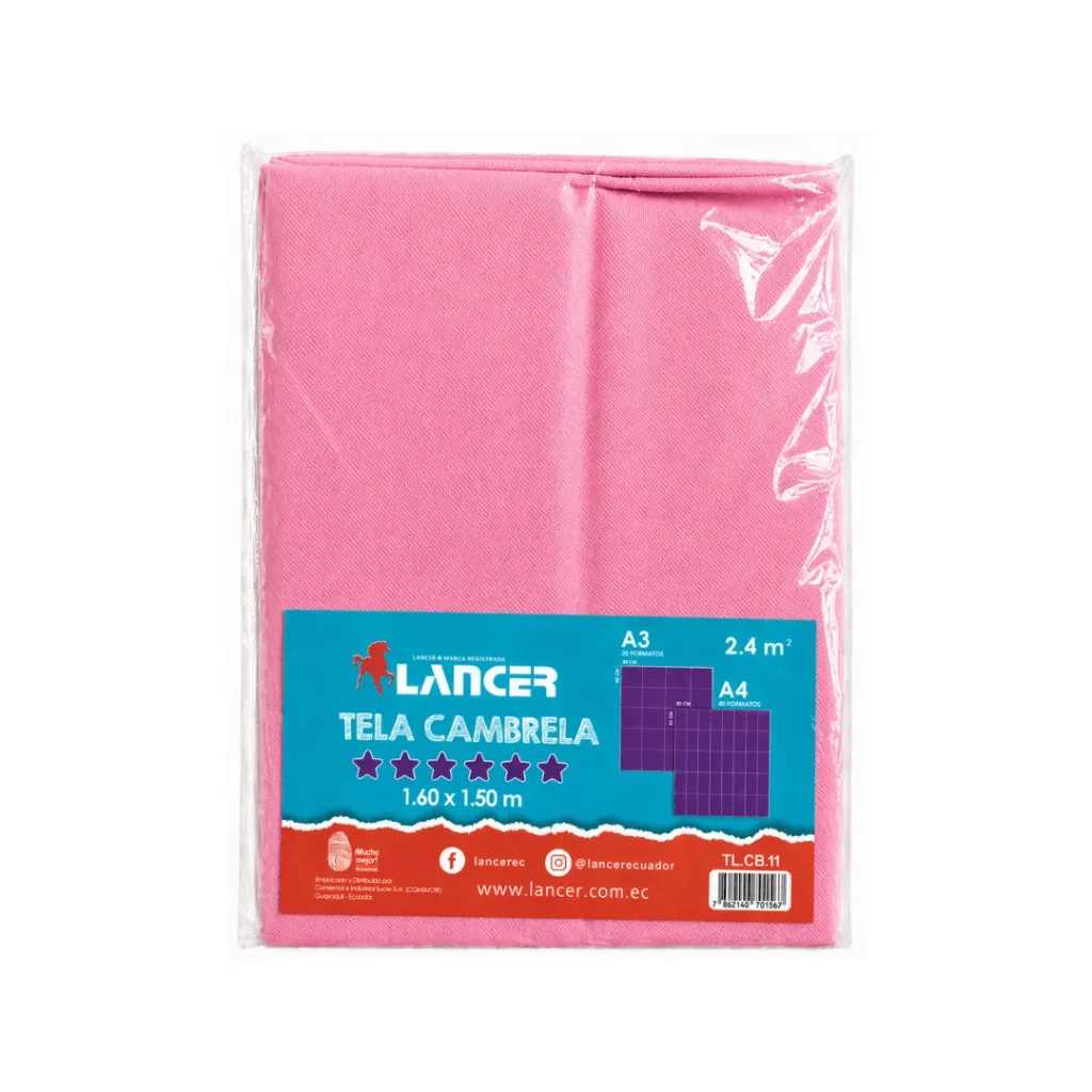 TELA CAMBRELA 160X150CM ROSADO