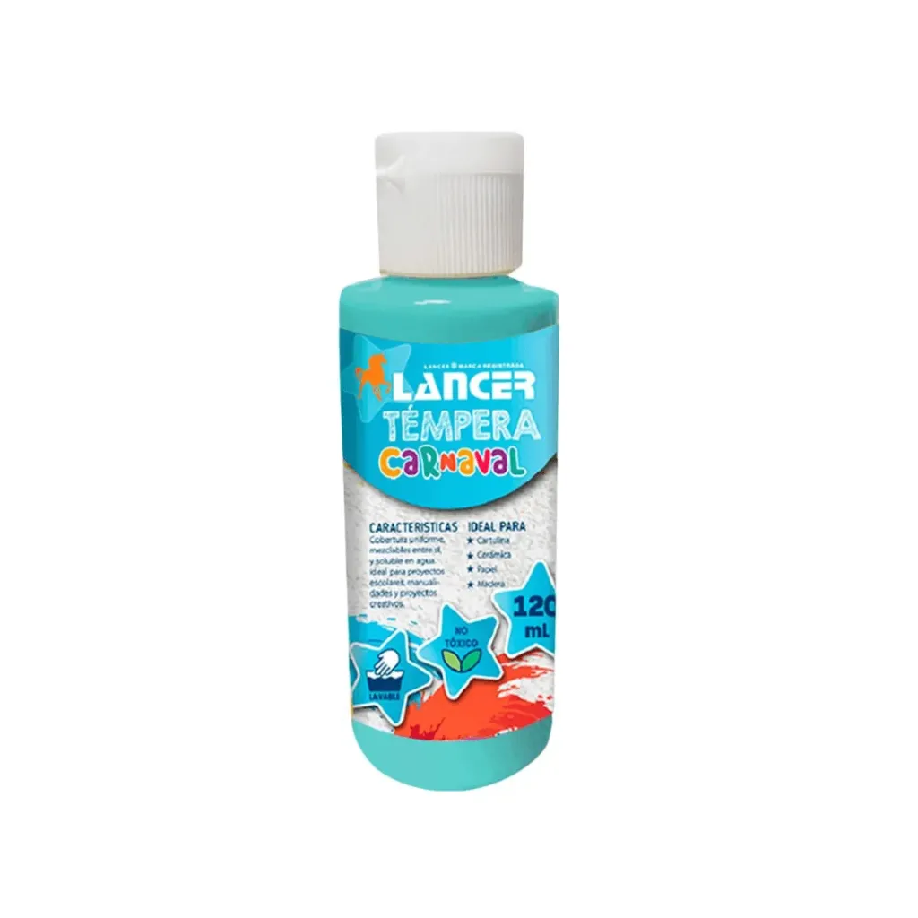 TEMPERA LANCER TURQUESA 120ML