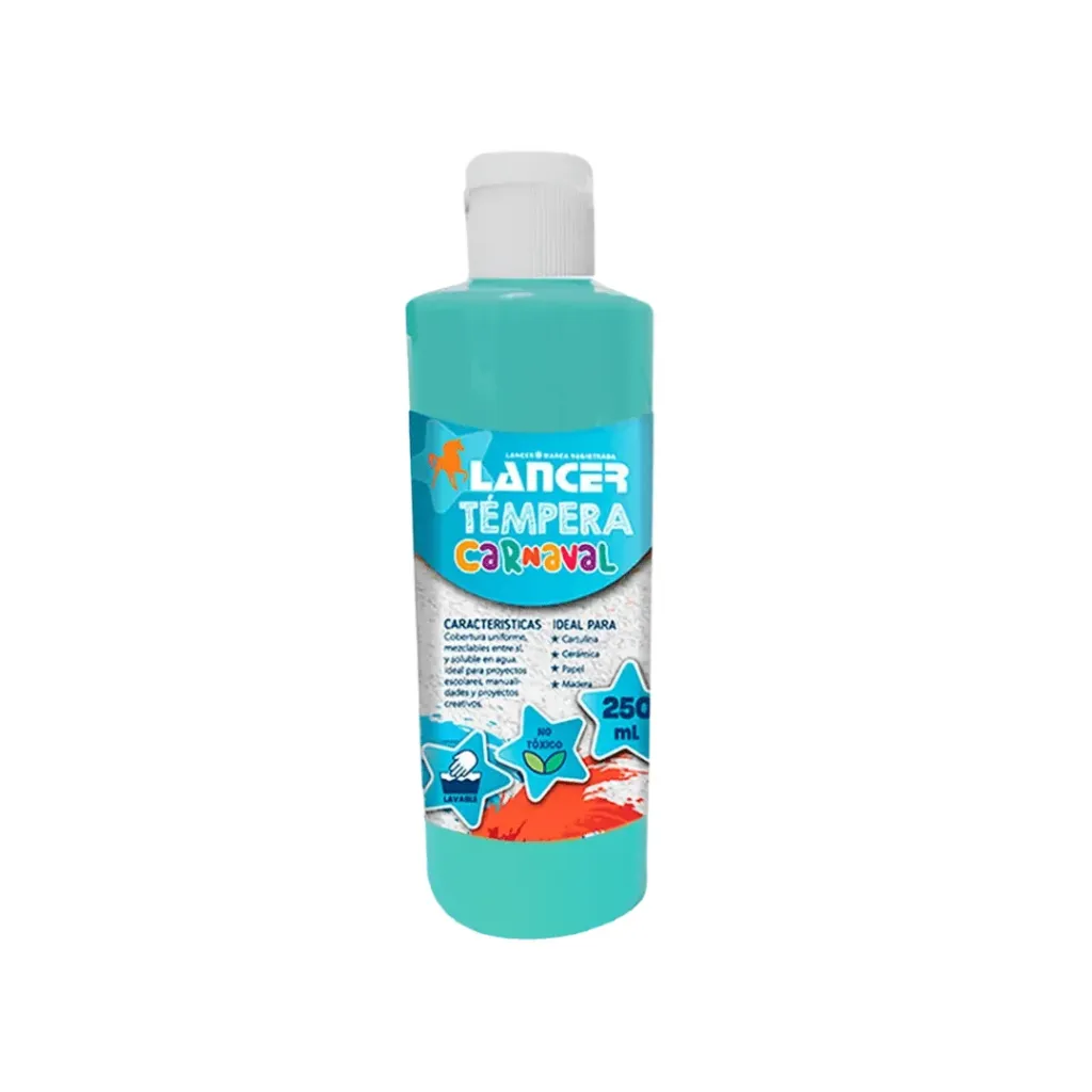 TEMPERA LANCER TURQUESA 250ML