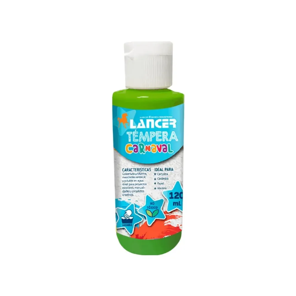 TEMPERA LANCER VERDE CLARO 120ML