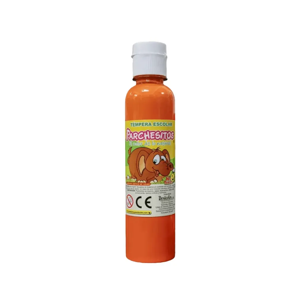 TEMPERA PARCHESITOS NARANJA 250ML