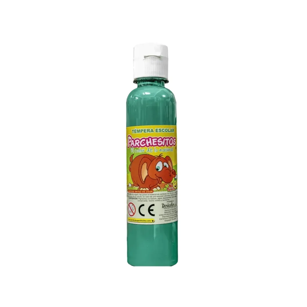 TEMPERA PARCHESITOS VERDE OSCURO 250CC