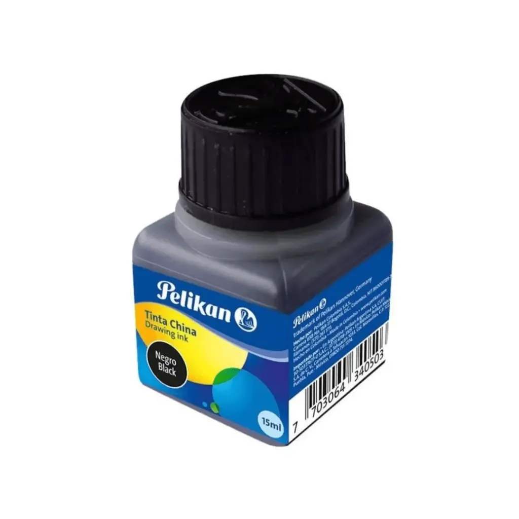 TINTA CHINA 15ML-NEGRA