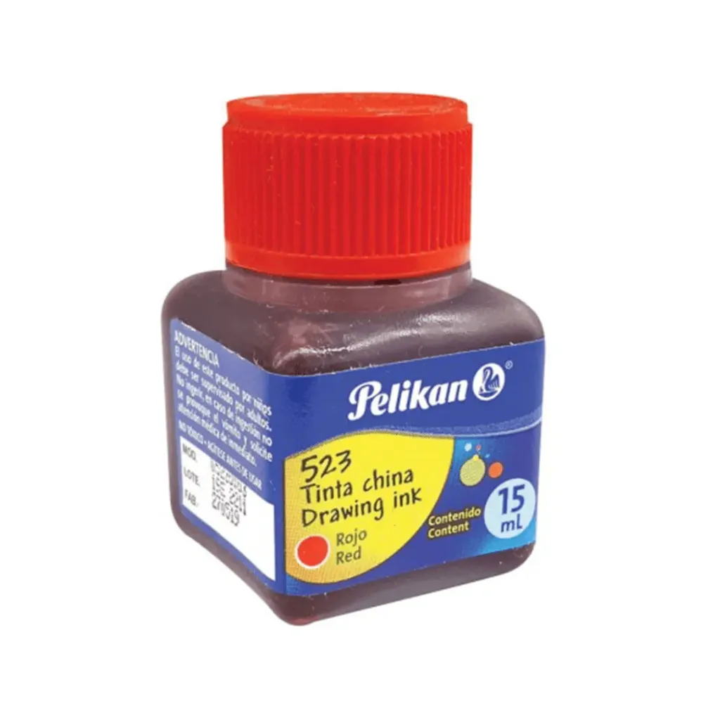 TINTA CHINA 15ML-ROJA